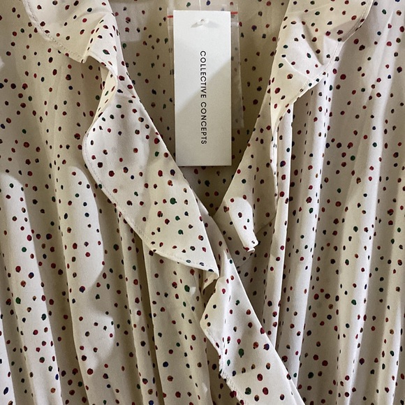 NWT Collecive Concepts Ruffle Dress Size S - Picture 5 of 13